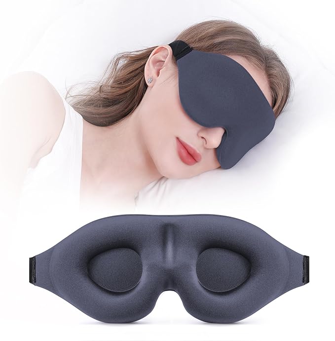 YIVIEW Sleep Mask for Side Sleeper, Complete Light Blocking 3D Sleeping Eye Mask by YIVIEW
