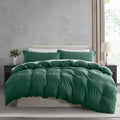 Nestl Dark Green Duvet Cover Full Size by Nestl