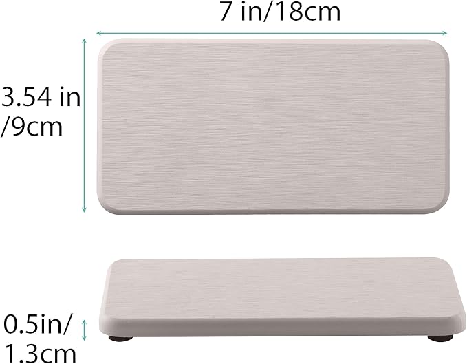 NiuYichee 2 Pcs Water Absorbing Stone Trays, Kitchen/Bathroom Sink Soap Dish - Image 3