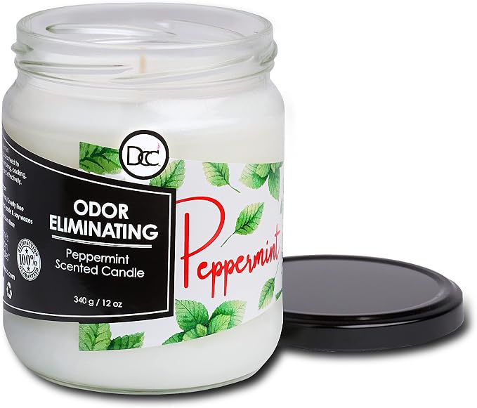 Peppermint Odor Eliminating Highly Fragranced Candle - Image 2