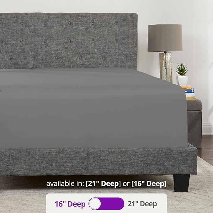 Grey Fitted Sheet Queen Only - Image 3