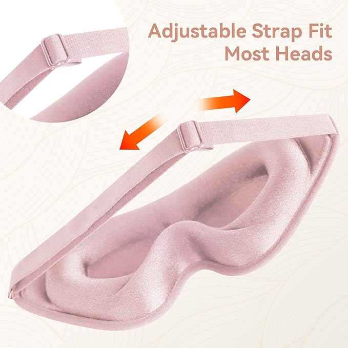 Sleep Mask for Men Women, Upgraded 3D Deep Contoured Eye Covers for Sleeping - Image 3