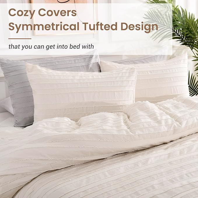 NEXHOME PRO Duvet Cover Queen, Soft and Lightweight 100% Washed Microfiber - Image 3