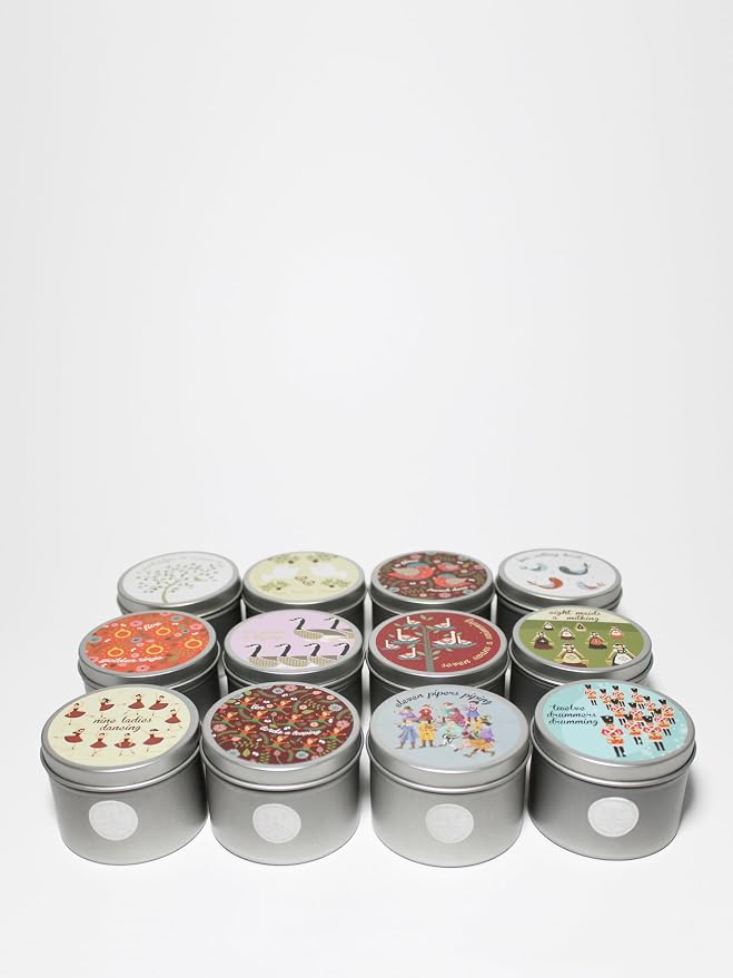 Sand + Fog - 12 Days of Christmas Candle Set - Winter Pine, Apple Cider - Image 2