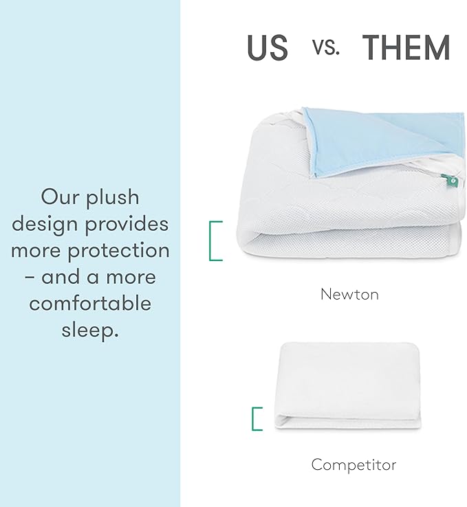 Newton Baby Waterproof Crib Mattress Pad | Ultra-Breathable Quilted Layer - Image 2