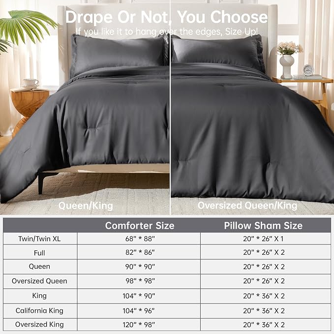 MUXHOMO Full Comforter Sets, All Season Ultra Soft Down Alternative Bedding - Image 8