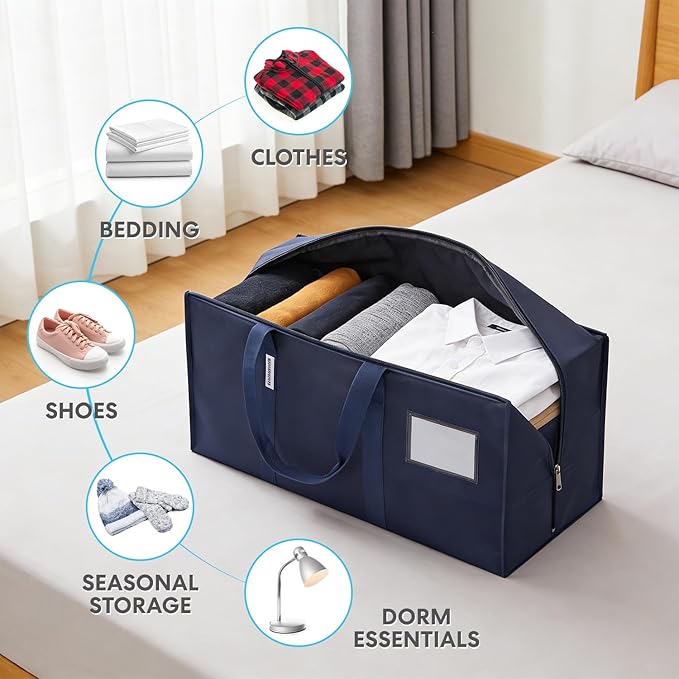 Simpli-Magic Heavy Duty Moving Bags, 12 Pack, Extra Large Reusable Storage & - Image 2