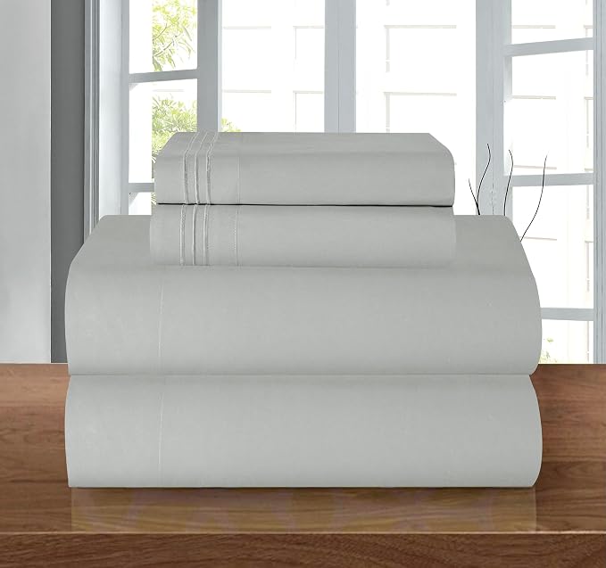 Elegant Comfort Luxury 1500 Premium Hotel Quality Microfiber 4-Piece Sheet Set - Image 2