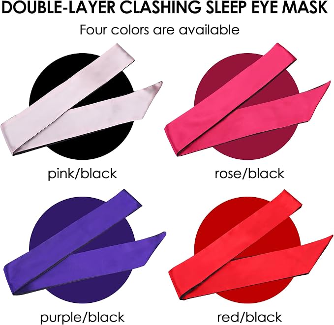 FRESHME 2pc Satin Sleep Mask - Image 8