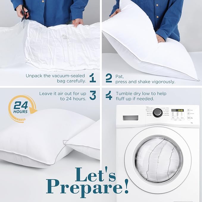 viewstar Bed Pillows King Sizes Set of 2, Hotel Quality Cooling Down - Image 3