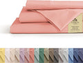 Linen Home 100% Cotton Percale Sheets King Size, English Rose, Deep Pocket by LINENHOME