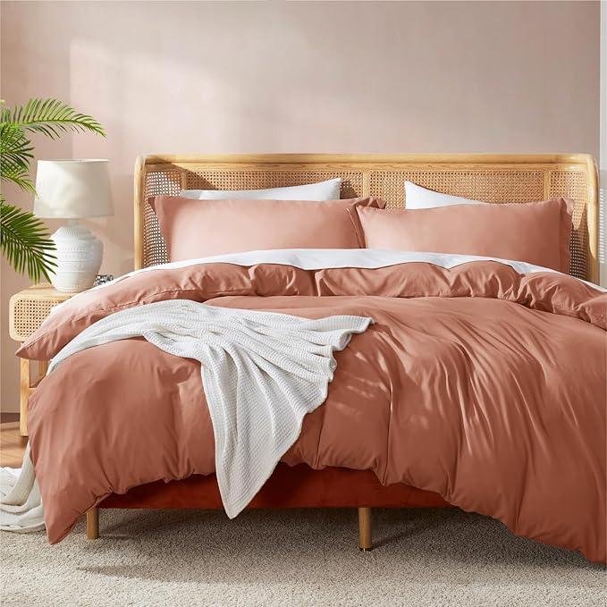 Nestl Rust California King Duvet Cover Sets by Nestl