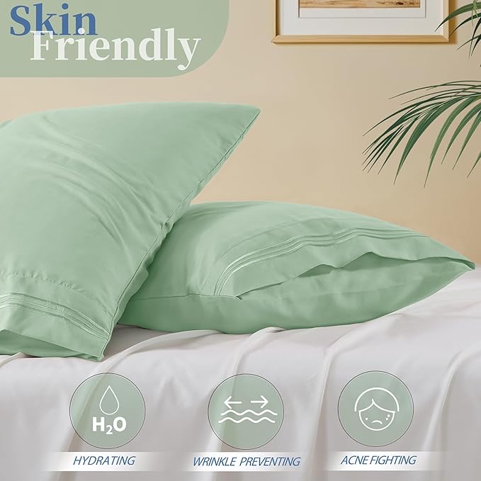 Vonty 2 Pack Standard Pillow Cases - Image 3
