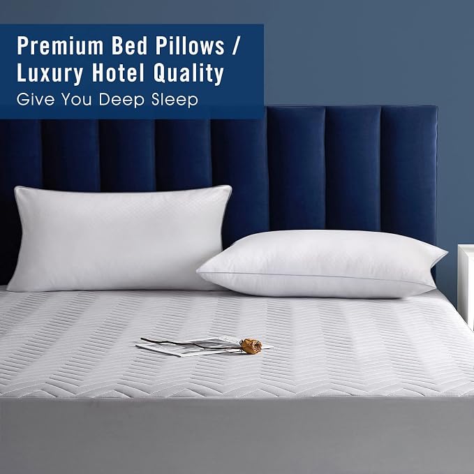 Piwaal Bed Pillows for Sleeping 2 Pack, Standard Size Pillows Set of 2 - Image 7