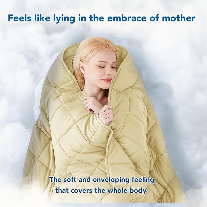 Topcee Weighted Blanket for Adults Twin Size Soft Cooling Heavy Blanket Sleeping - Image 4