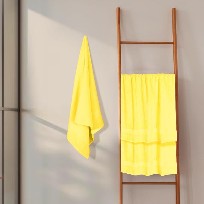GLAMBURG Premium Cotton 4 Pack Bath Towel Set - Image 4