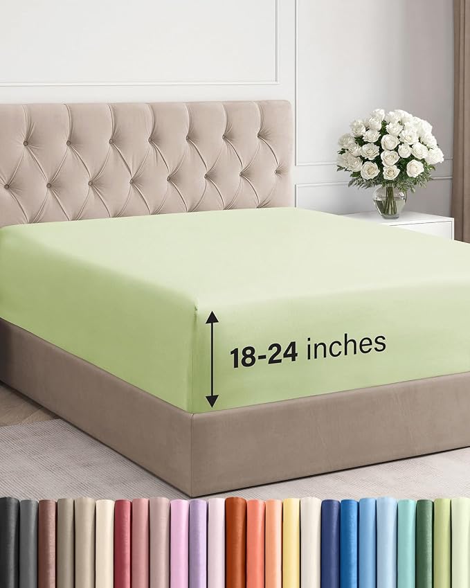 Extra Deep Cal King Fitted Sheet by CGKUnlimited