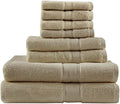 Madison Park 800GSM Bathroom Towel Set of 8 100% Cotton Bath Towel Set by MADISONPARK