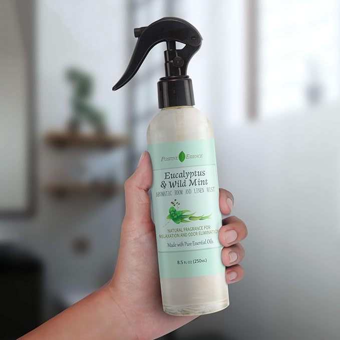 Eucalyptus & Wild Mint Room and Linen Spray, Natural Aromatic Mist Made - Image 3