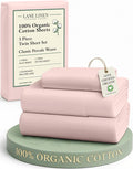 LANE LINEN Eco Friendly 100% Organic Cotton Twin Sheet Set, Hotel Quality by LaneLinen