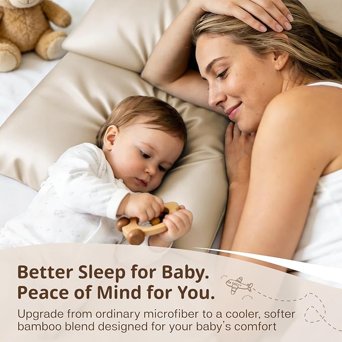 MR&HM Breathable Toddler Pillowcase 13"x18" Travel Pillow Case Set of 2 - Image 6