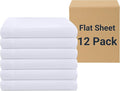 ZPECC White Bulk Flat Sheets Only Full Size 12 Pack, Easy Sort Top Bed Sheet by by ZPECC-ABrandThatHasBeenFocusedOnBabyProductsFor18Years