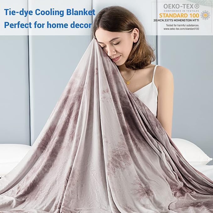 Topcee Cooling Blanket for Hot Sleepers, Absorbs Heat to Keep Body Cool for - Image 2