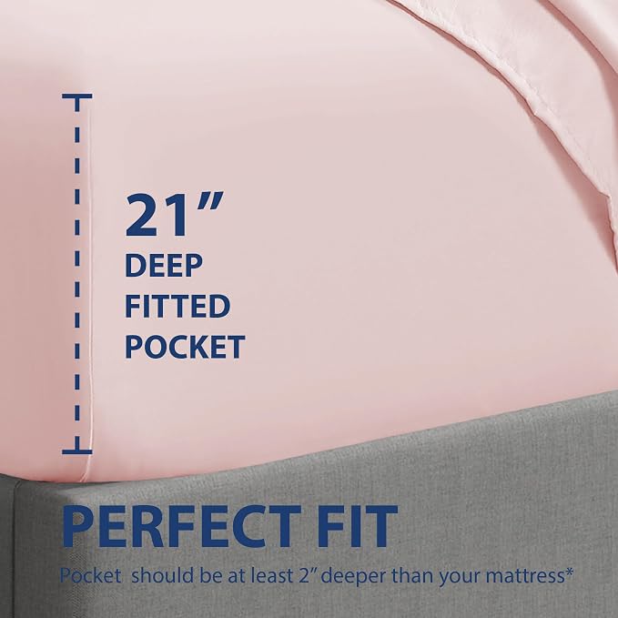 Cathay Home California King Fitted Sheet - Image 3