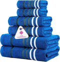 CASA COPENHAGEN Exotic 6Pcs 100% Egyptian Cotton Designer Towels Gift Set- by CASACOPENHAGEN