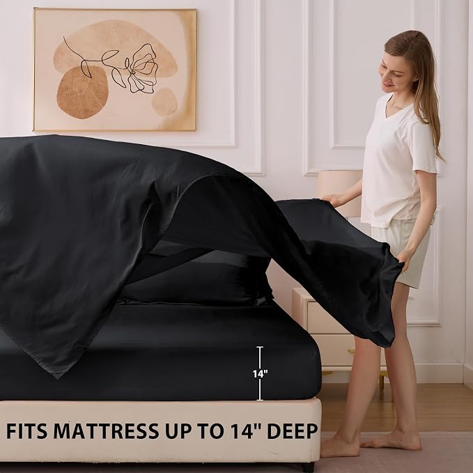 King Comforter Set Black - Image 7