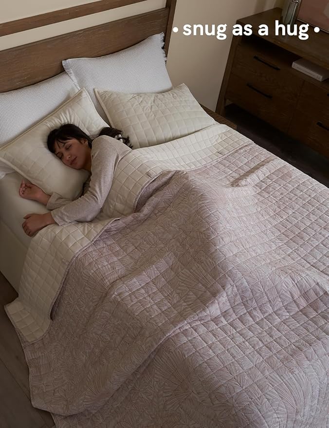 YnM 15lbs Weighted Blanket for Adults, Linen Heavy Bed Throw Blanket - Image 3