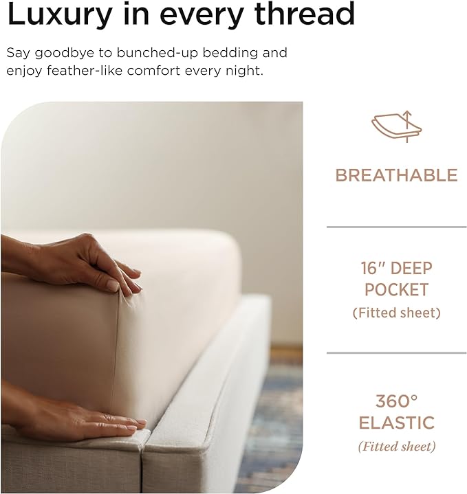 Threadmill Luxury 800 Thread Count Full Size 100% Cotton Sheets - Image 5