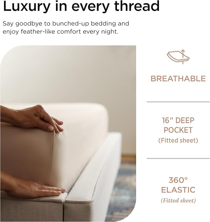 Threadmill Luxury 800 Thread Count Queen 100% Cotton Sheets - Image 5