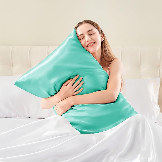 BEDELITE Satin Body Pillow Cover, Super Soft and Cooling Body Pillow Pillowcase - Image 2