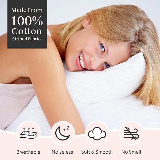 FAUNNA 600TC 100% Cotton Pillow Protectors, King Size, 4 Pack, Oeko-TEX - Image 3
