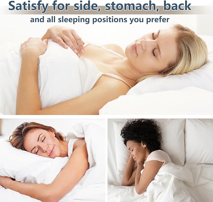CozyLux Pillows Standard Size Set of 4, Cooling Hotel Quality Bed Pillows - Image 5