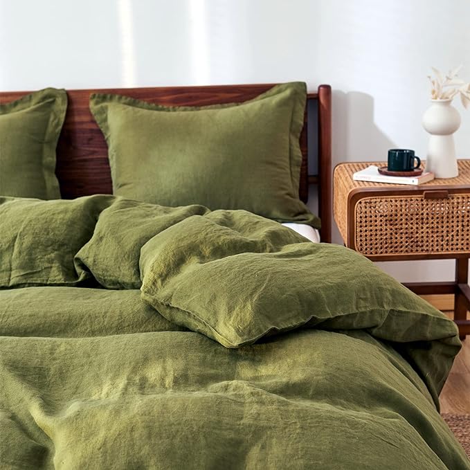 Simple&Opulence 100% Linen Duvet Cover Set 3pcs Basic Style Natural French by SimpleOpulence