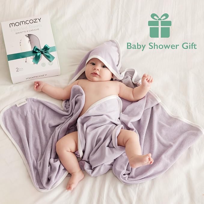 Momcozy Baby Hooded Towel-Made from Cotton, Suitable - Image 4