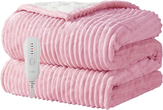 Texciting Heated Blanket Electric Blanket Throw 50”X60”-Heating Throw by TEXCITING