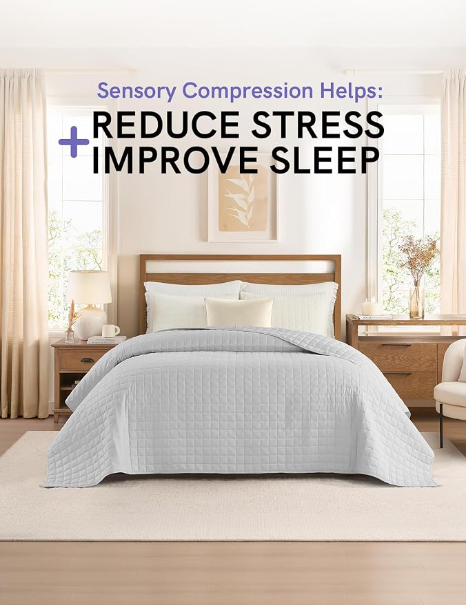 YnM Exclusive 40 lbs Weighted Blanket, Extra Heavy Cotton Bed Blanket - Image 2