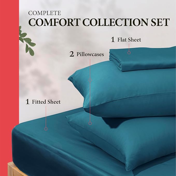 100% Egyptian Cotton Full Size Sheet Set - Image 3