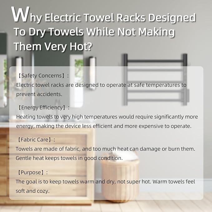 P&Dlusir Towel Warmer, Heated Towel Rack - Image 8