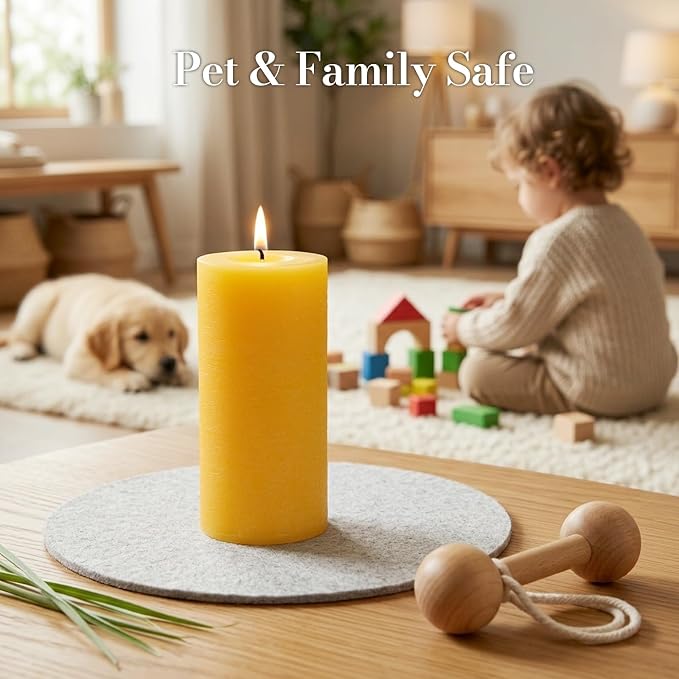 Citronella Candles Pillar, 2.8x6 Inch, 75 Hours Long Burn Time, Citronella - Image 5