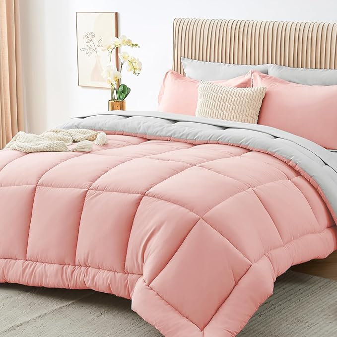 Sasttie Twin Comforter Set, 5 Pieces Reversible Bed in a Bag Twin, Complete by SASTTIE