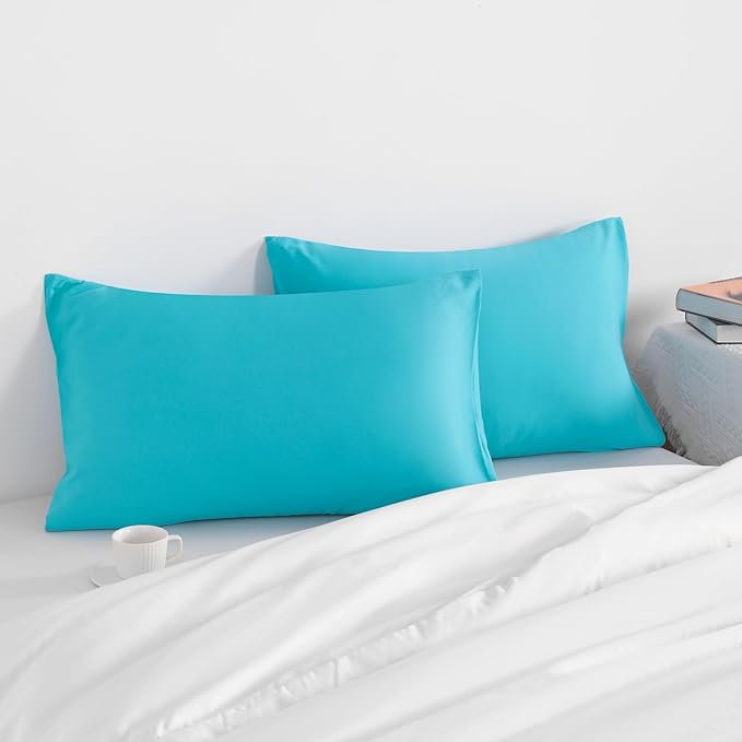 NTBAY Standard Pillow Cases Set of 2, 2 Pack Brushed Microfiber 20x26 Pillow - Image 2