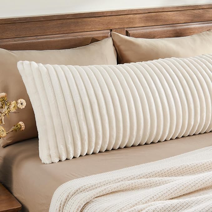 BEDELITE Fluffy Faux Fur Body Pillow Cover - Image 2