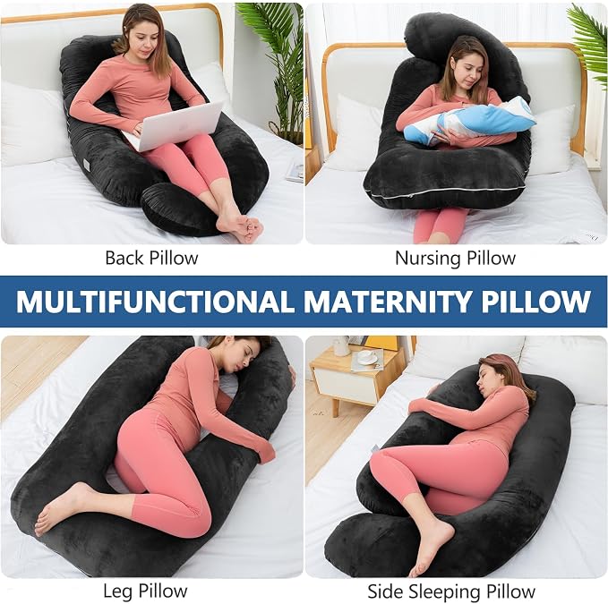 Shredded Memory Foam Body Pillow, Pregnancy Pillows - Image 7