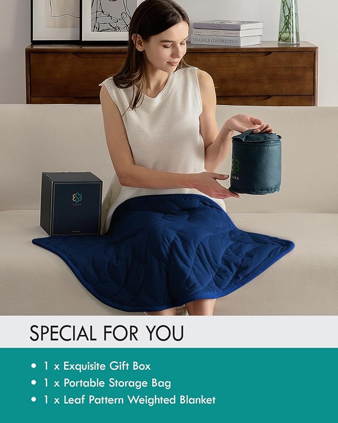 Kaisa Weighted Blanket for Adults, Soft Weighted Lap Blanket Machine Washable - Image 5
