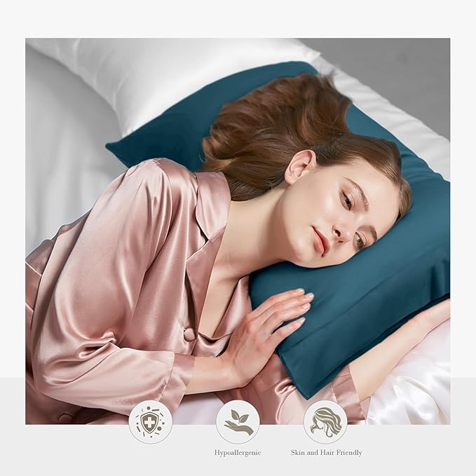 WishSmile Standard Pillow Cases Cooling Pillowcases Set of 2 Breathable Cool - Image 2