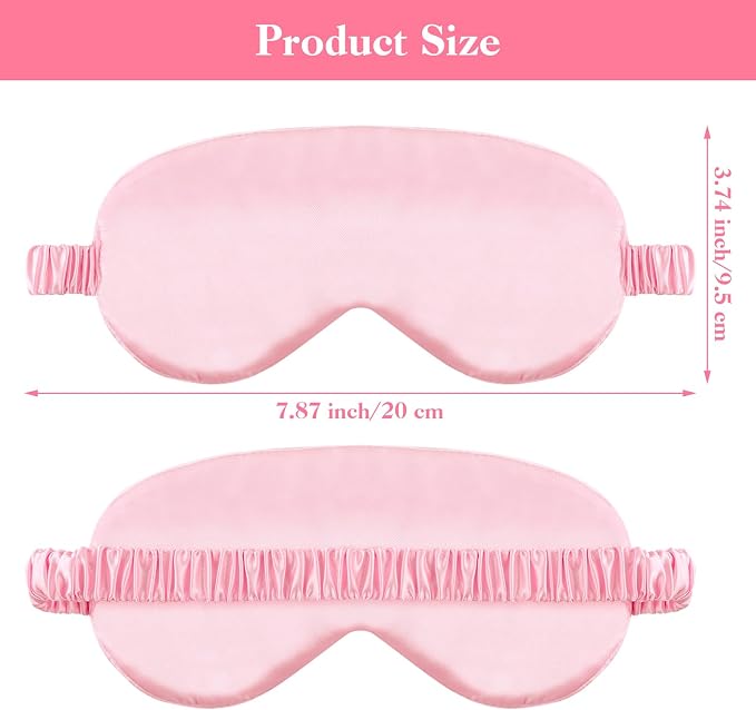 2 Pack Sleep Mask Silk Eye Mask Cover - Image 2